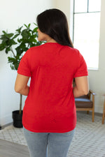 Load image into Gallery viewer, Sophie Pocket Tee - Red

