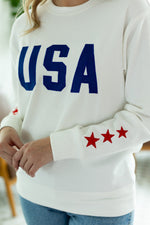 Load image into Gallery viewer, USA Pullover - White
