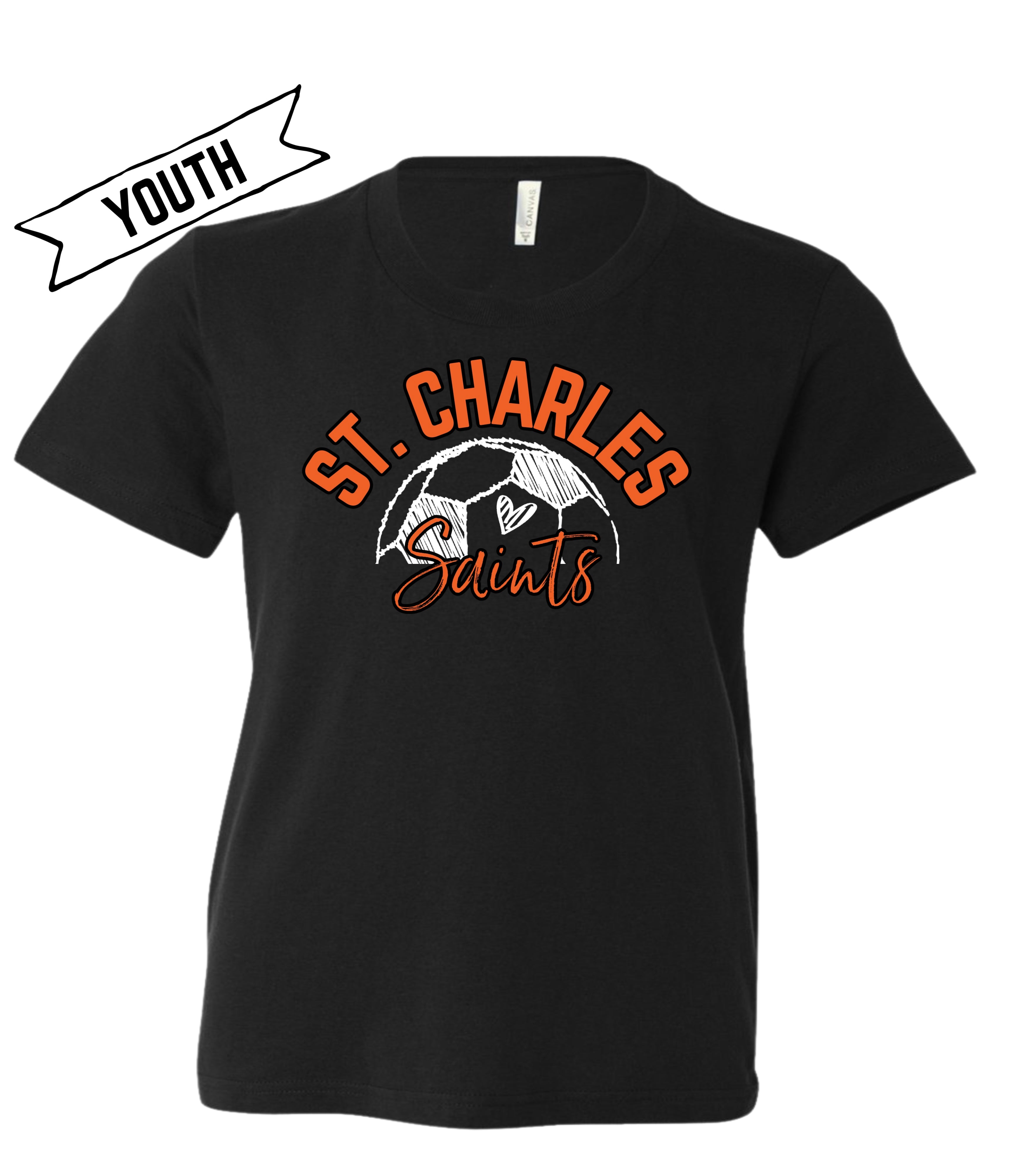 St. Charles Saints YOUTH Soccer Tee/Crew Neck/ Hoodie