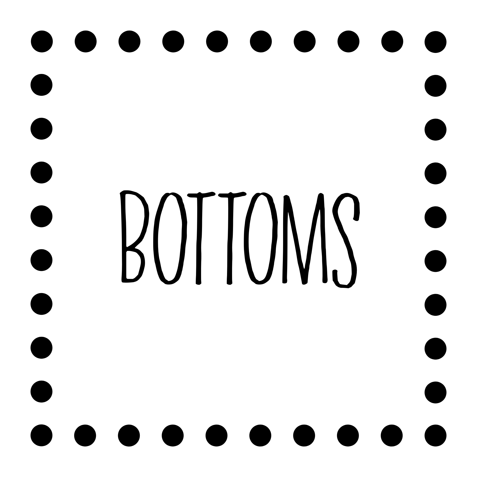 *Bottoms