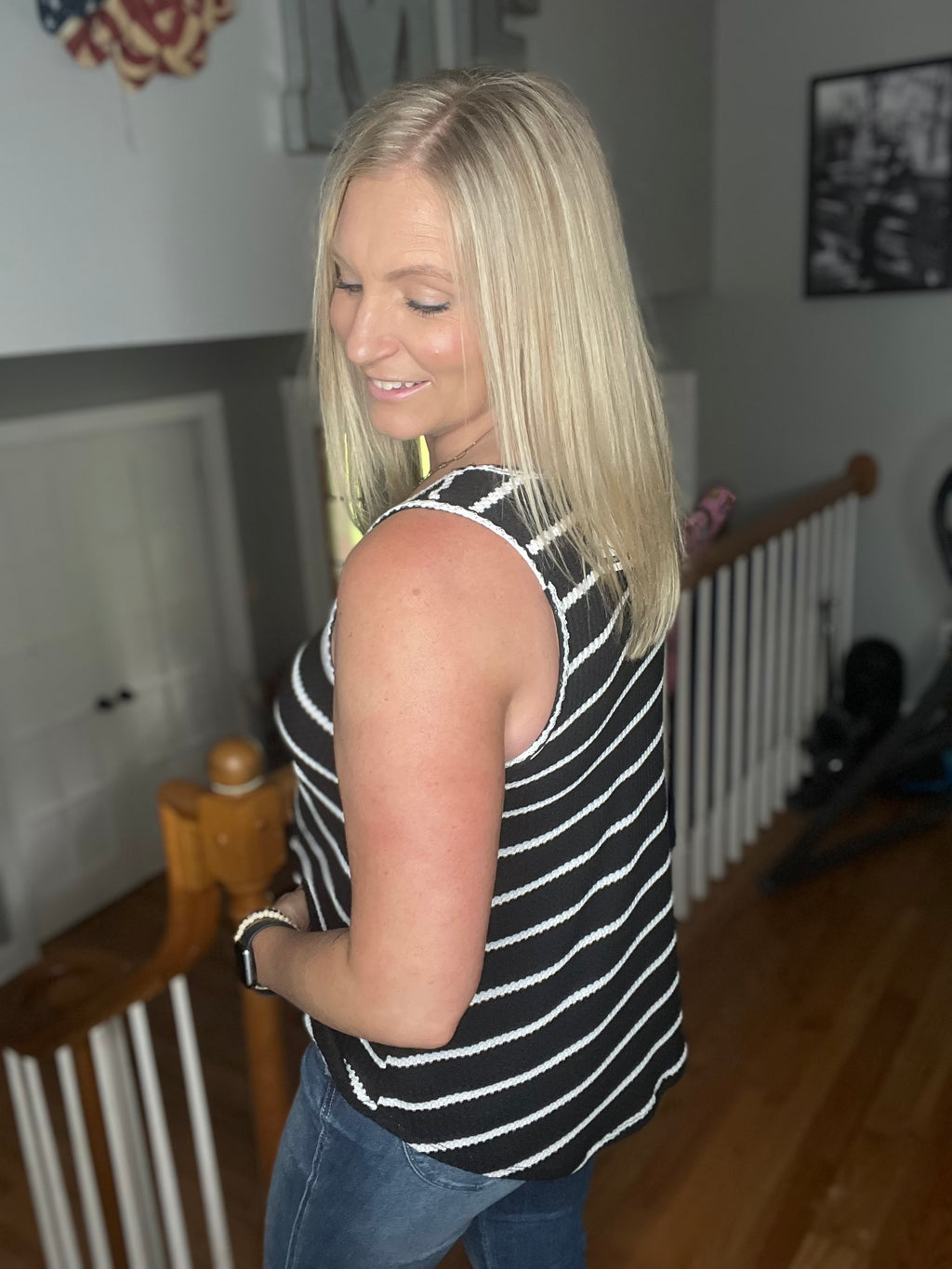 Think About It Tank In Black FINAL SALE