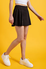 Load image into Gallery viewer, Active Pleat Skort In Black
