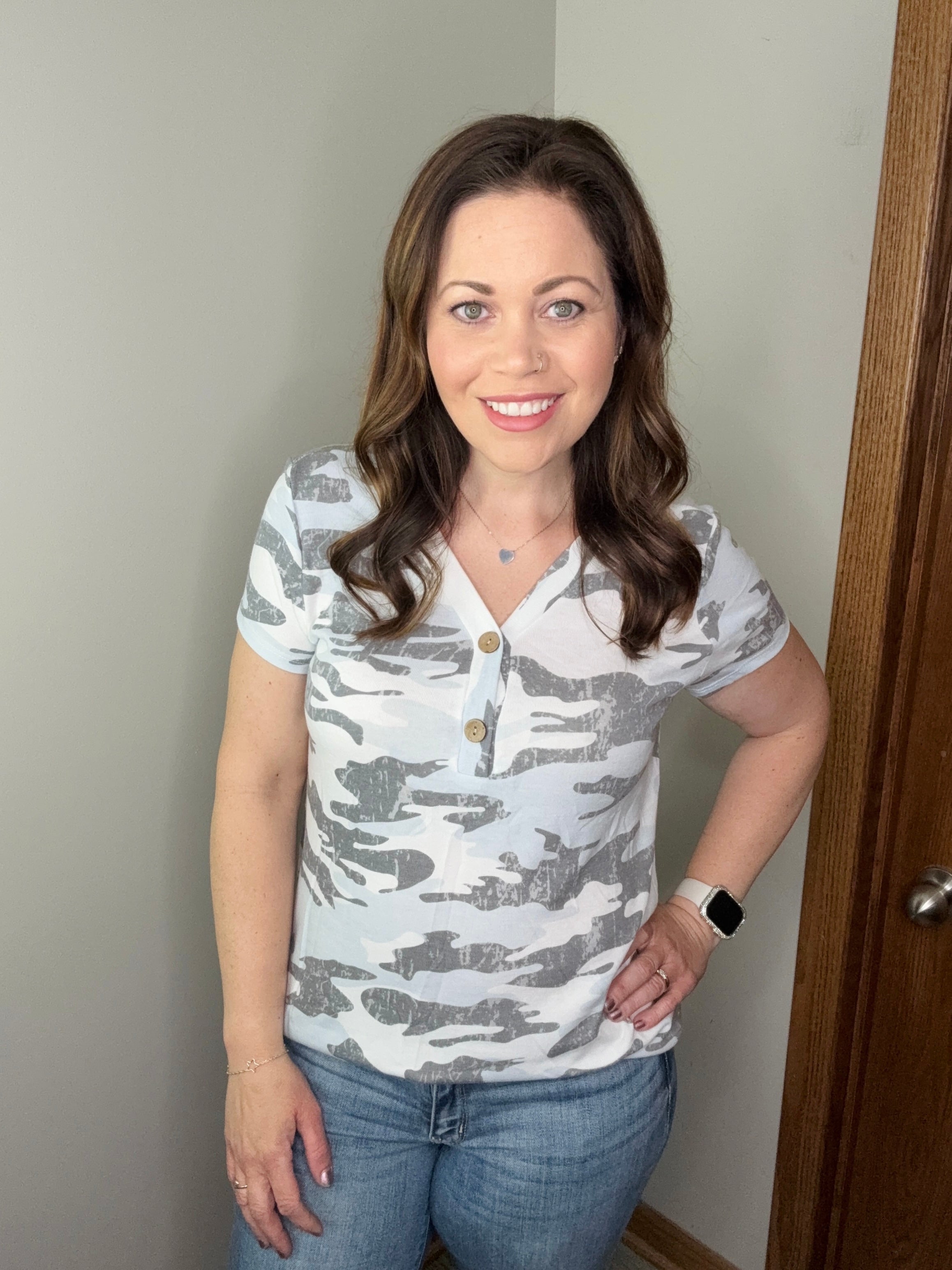 Everyone’s Looking Camo Top FINAL SALE