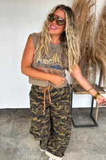 Load image into Gallery viewer, {Pre-Order} Brogan Camo Barrel Jeans
