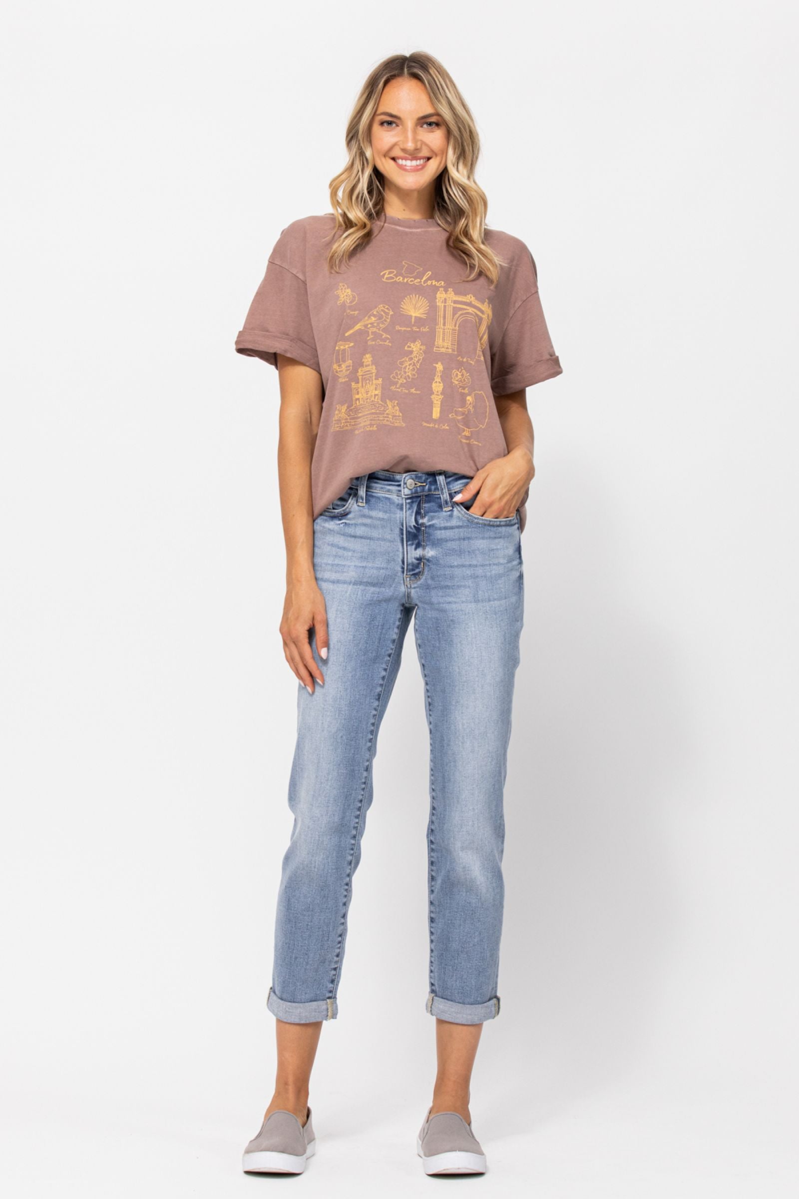 Have A Good Time Judy Blue Boyfriend Jeans FINAL SALE