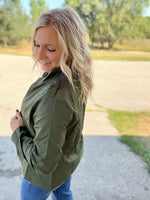 Load image into Gallery viewer, Follow Along Anorak Jacket In Dark Olive

