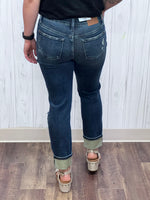 Load image into Gallery viewer, Patch Things Up Boyfriend Judy Blue Jeans
