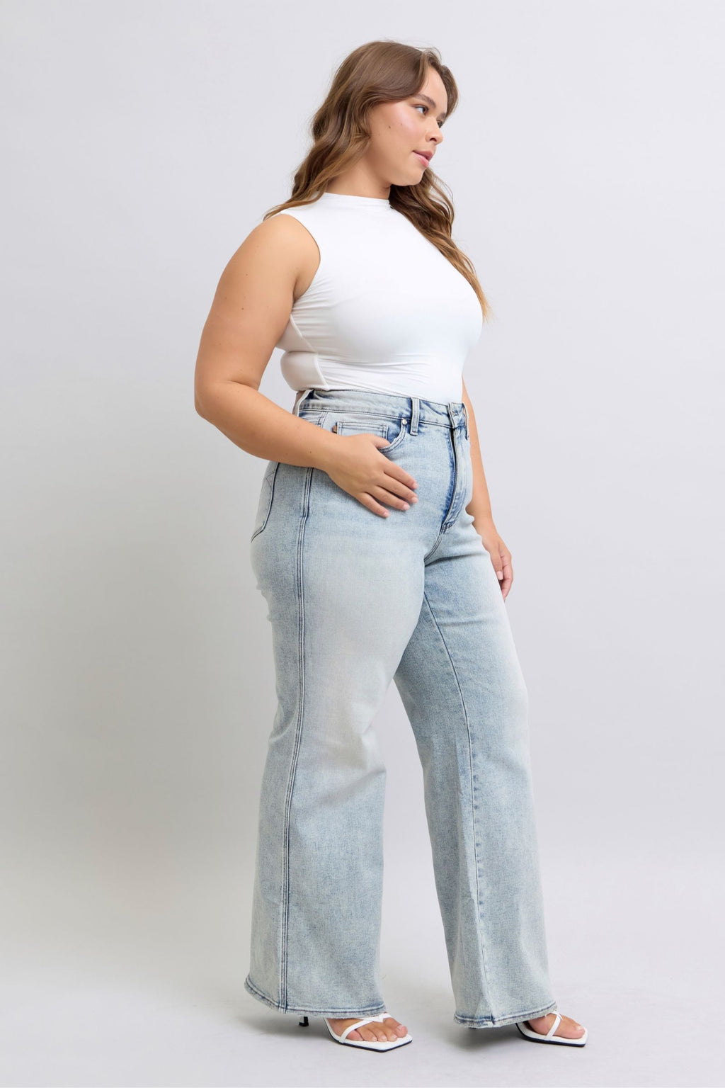 Miranda Retro Wide Leg Jeans by Judy Blue