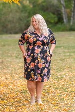 Load image into Gallery viewer, Taylor Dress - Black Fall Floral Mix
