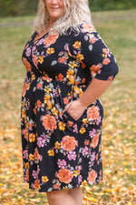 Load image into Gallery viewer, Taylor Dress - Black Fall Floral Mix
