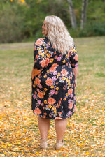 Load image into Gallery viewer, Taylor Dress - Black Fall Floral Mix
