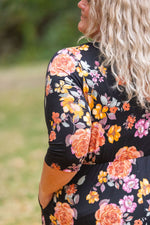 Load image into Gallery viewer, Taylor Dress - Black Fall Floral Mix
