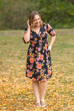 Load image into Gallery viewer, Taylor Dress - Black Fall Floral Mix
