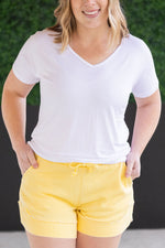 Load image into Gallery viewer, French Terry Stevie Shorts - Lemon Drop
