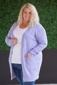 Madison Cozy Cardigan - Lavender