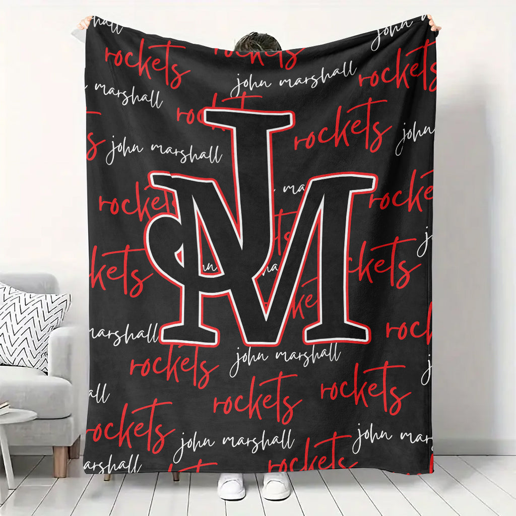 John Marshall Rockets Fleece Blanket