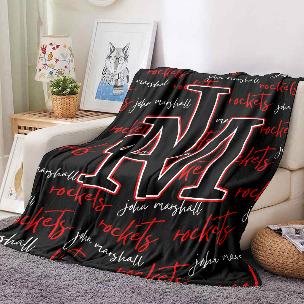 John Marshall Rockets Fleece Blanket
