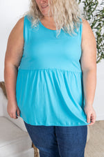 Load image into Gallery viewer, Renee Ruffle Tank - Ocean Blue
