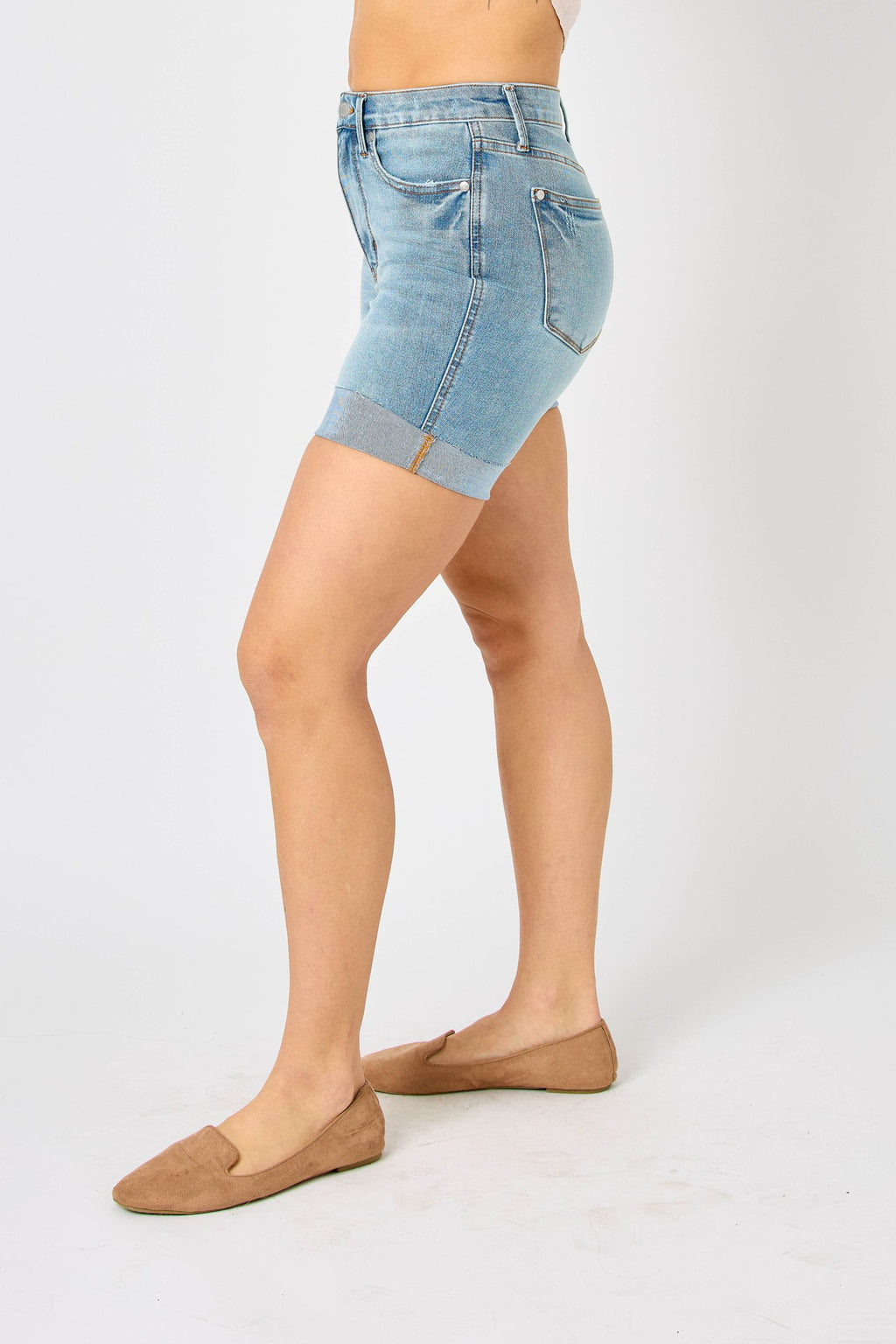 By the Way Judy Blue Tummy Control Shorts FINAL SALE