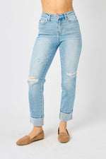 Load image into Gallery viewer, Lucky Stars Judy Blue Boyfriend Jeans
