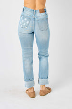 Load image into Gallery viewer, Lucky Stars Judy Blue Boyfriend Jeans
