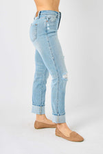 Load image into Gallery viewer, Lucky Stars Judy Blue Boyfriend Jeans
