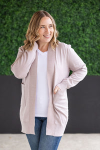 High Pocket Cardigan - Champagne FINAL SALE