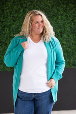 Load image into Gallery viewer, High Pocket Cardigan - Teal FINAL SALE
