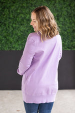 Load image into Gallery viewer, High Pocket Cardigan - Lavender FINAL SALE
