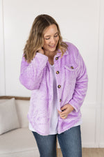 Load image into Gallery viewer, Fleece Shacket - Lavender
