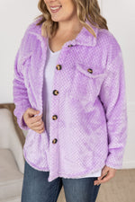 Load image into Gallery viewer, Fleece Shacket - Lavender
