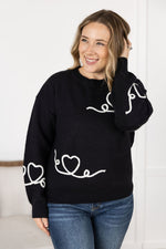 Load image into Gallery viewer, Black Hearts Sweater
