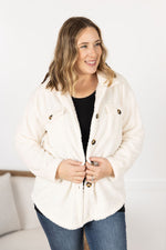 Load image into Gallery viewer, Fleece Shacket - Cream
