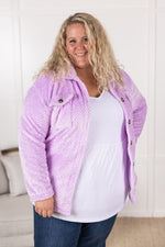 Load image into Gallery viewer, Fleece Shacket - Lavender
