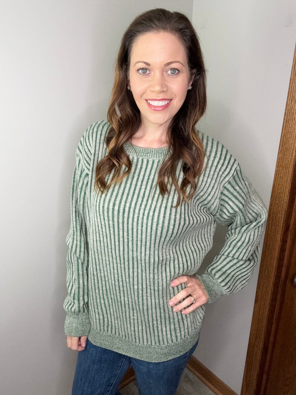 Existence Sweater in Dark Green FINAL SALE