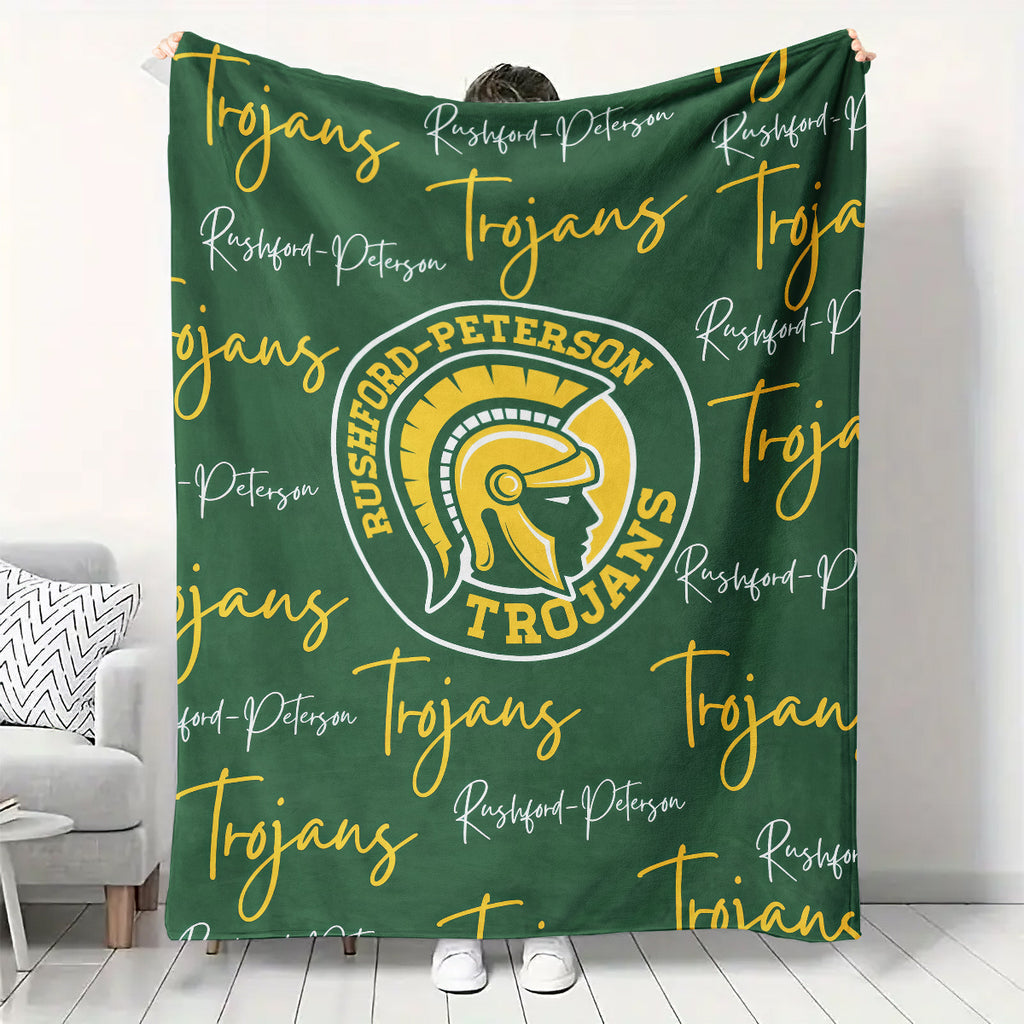 Rushford Peterson Trojans Fleece Blanket