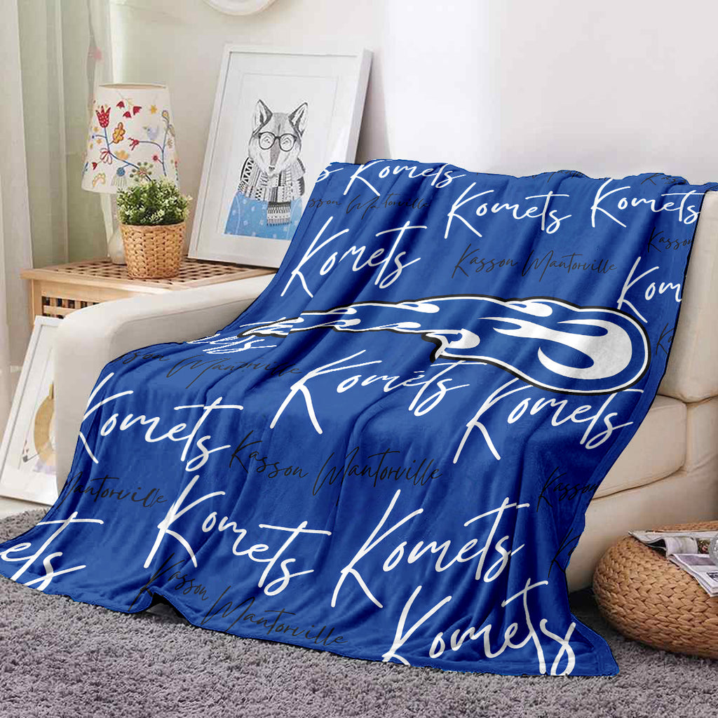 Kasson Mantorville Komets Fleece Blanket