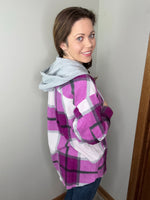 Load image into Gallery viewer, The Haven Shacket in Plum
