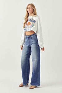 Requirements Wide Leg Long Inseam Risen Jeans