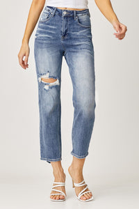 Oh Crop Risen Straight Jeans