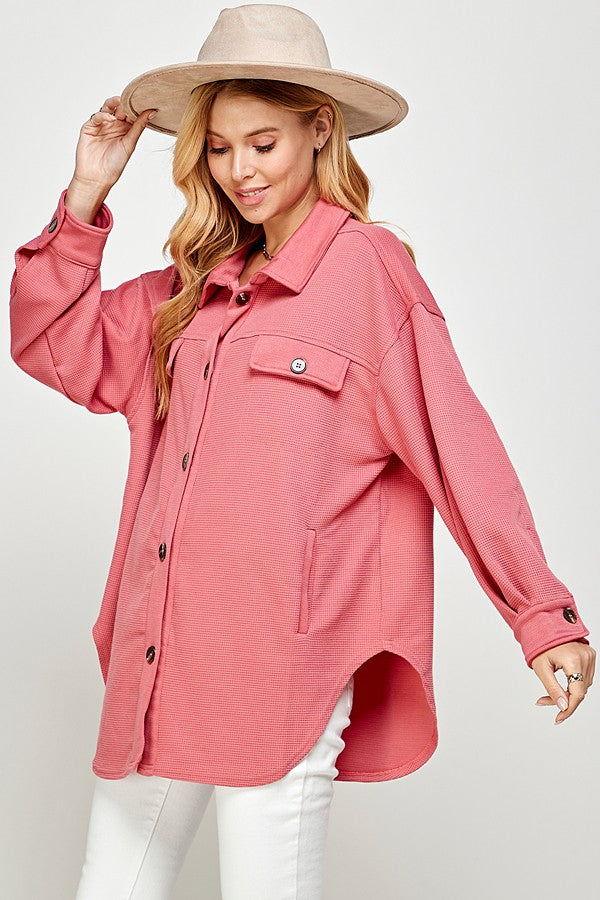 Rosie Textured Button Up