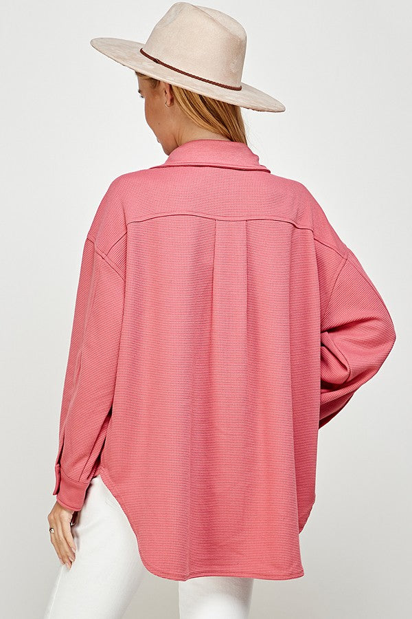 Rosie Textured Button Up