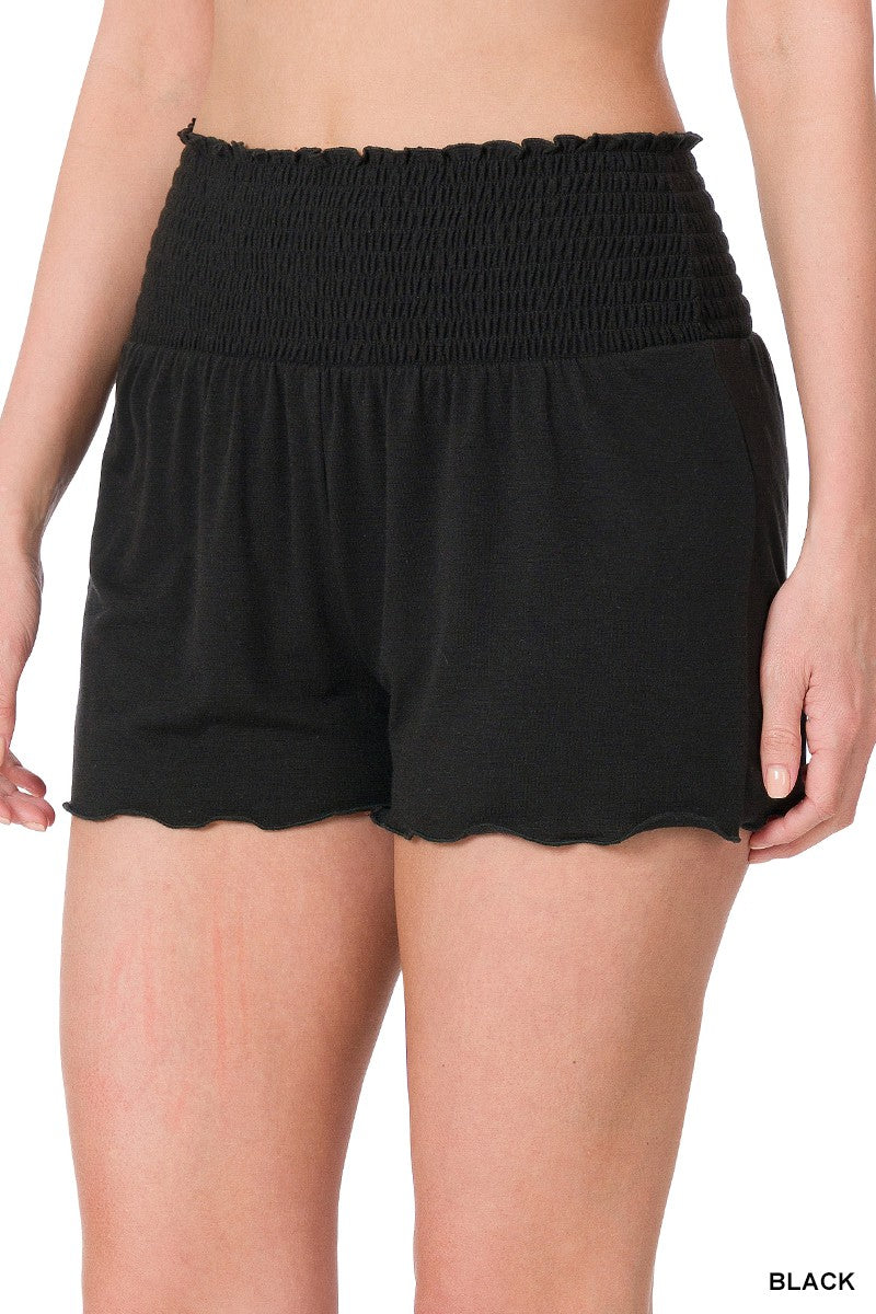 Smocked Waist Lounge Shorts