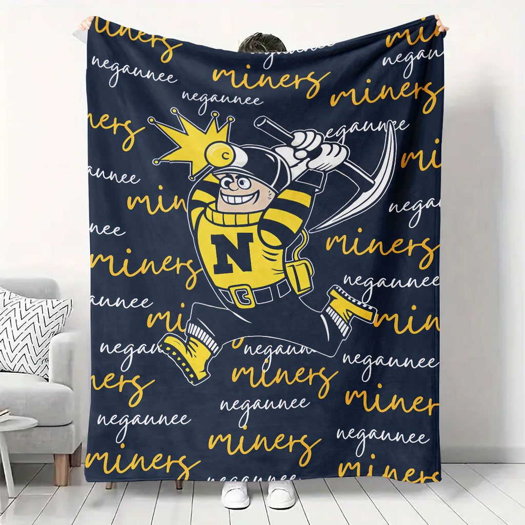 Negaunee Miners Fleece Blanket