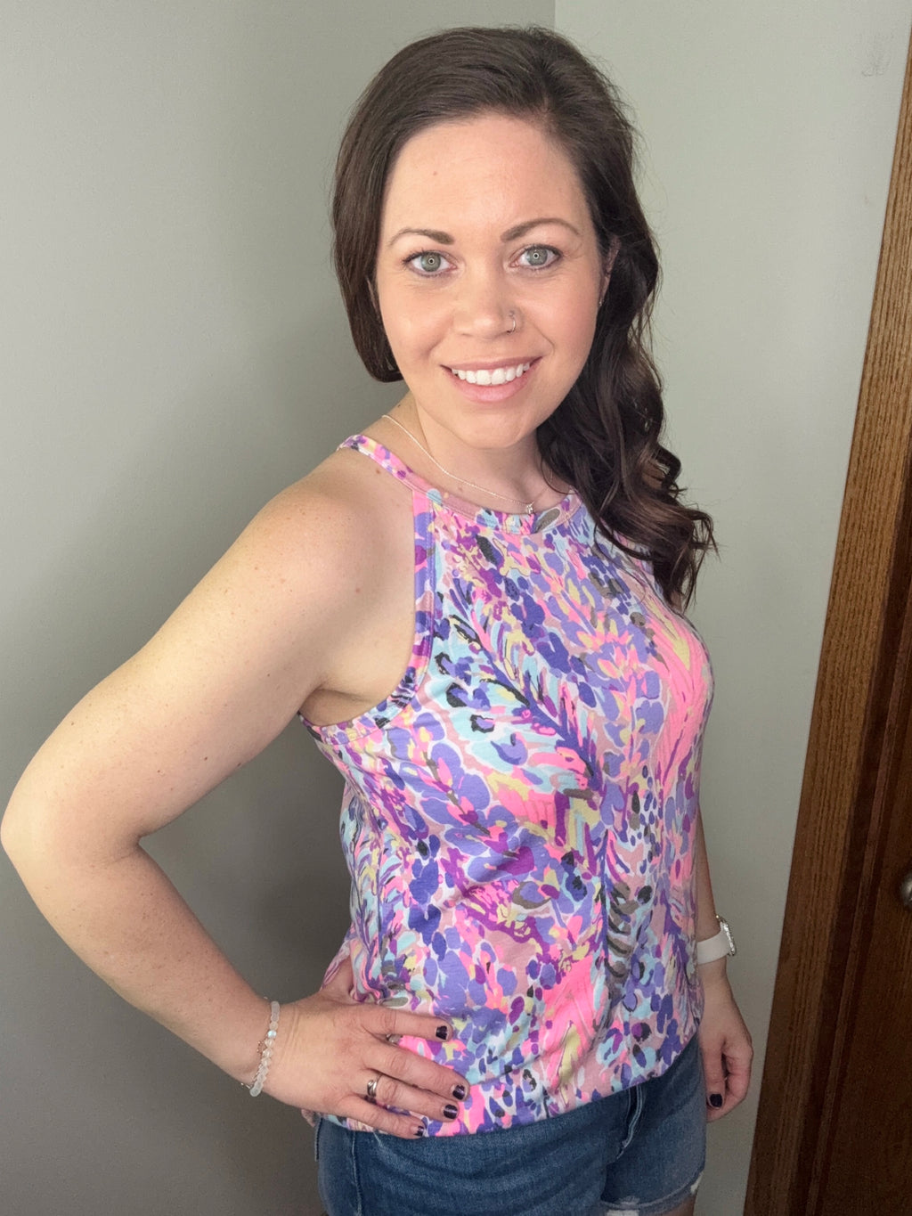 Hold Me Up Tank In Plum FINAL SALE