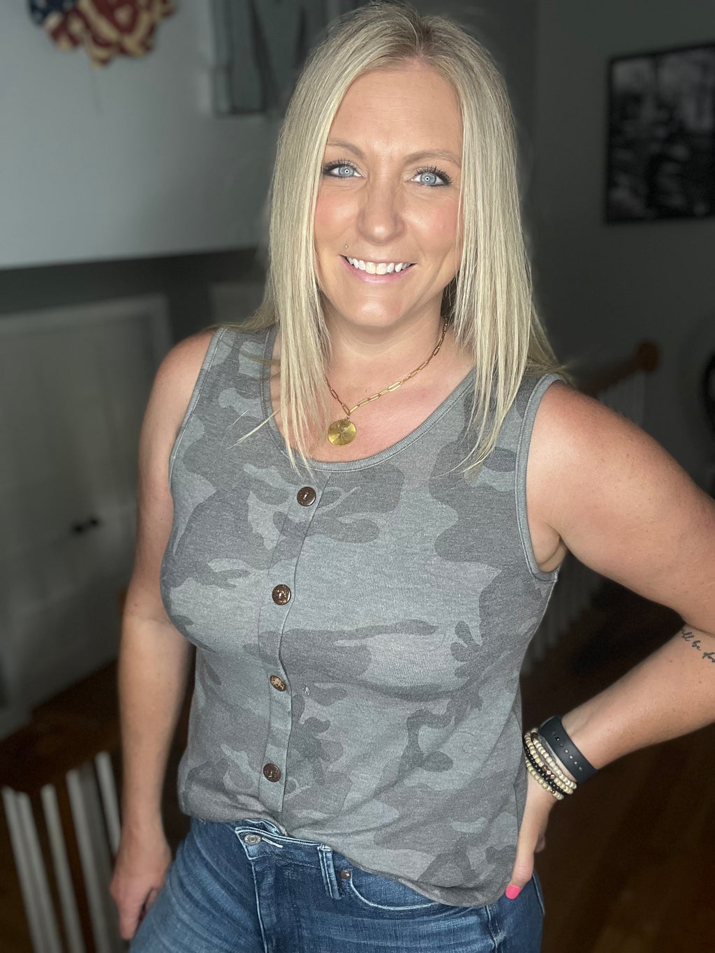 Sand Swept Camo Tank FINAL SALE