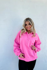 Load image into Gallery viewer, {Pre-Order} Laid Back Snap Button Pullover *HALF PAYMENT DUE NOW, HALF DUE ON ARRIVAL*
