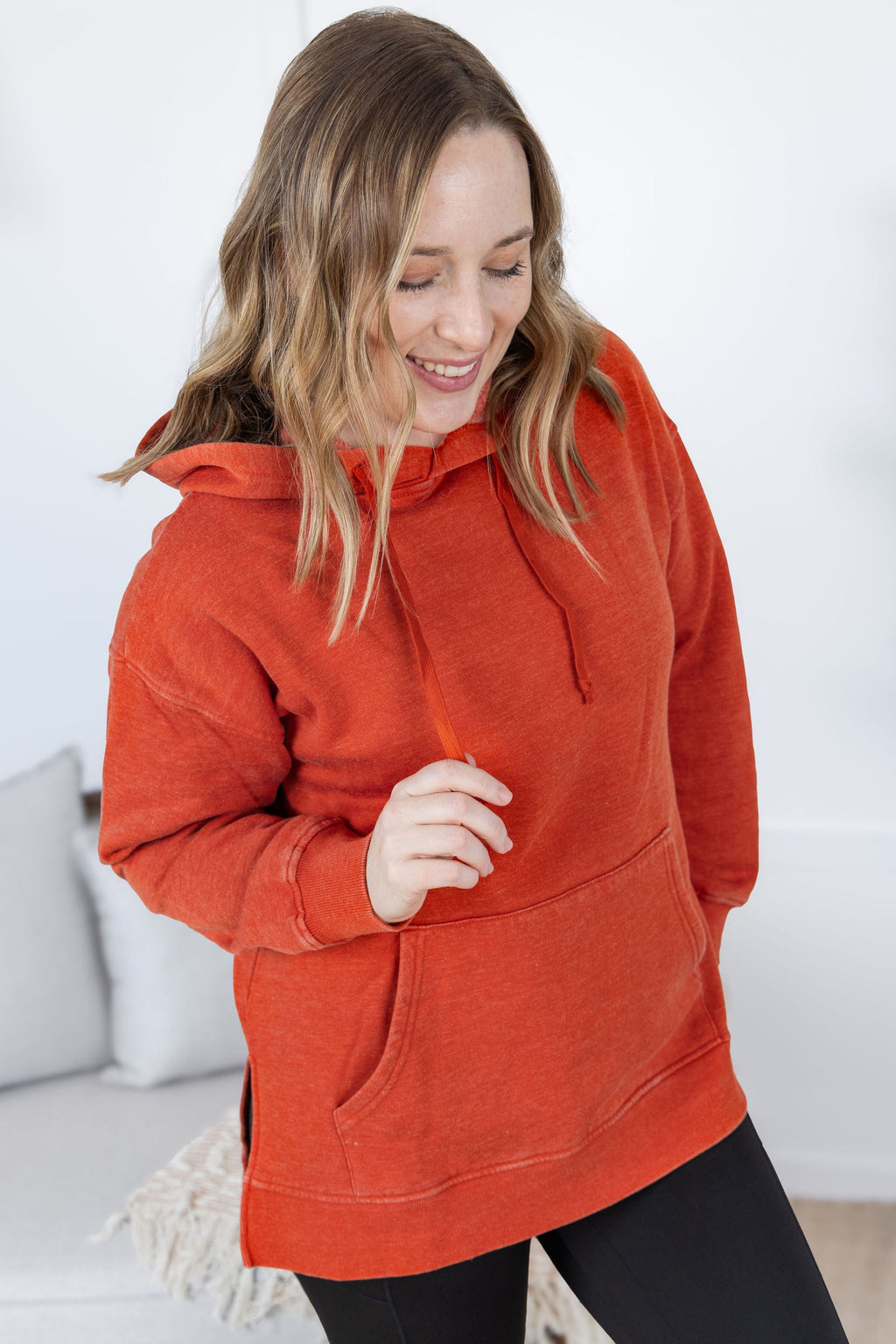 The Vintage Wash Hoodie - Rust FINAL SALE