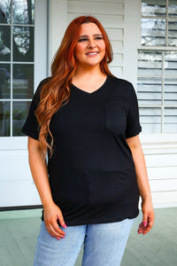 Sophie Pocket Tee - Black