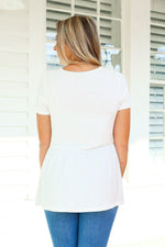 Load image into Gallery viewer, Sarah Ruffle Top - Ivory
